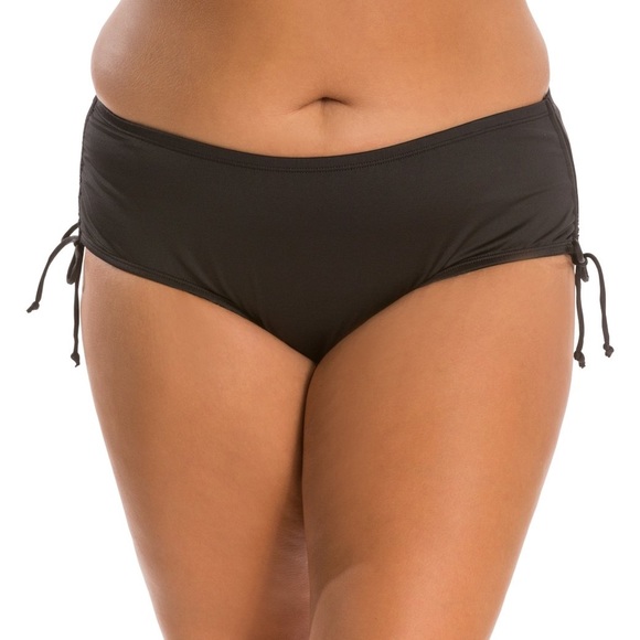 24th & Ocean Plus Adj. High Waisted Bikini Bottom - Picture 1 of 8